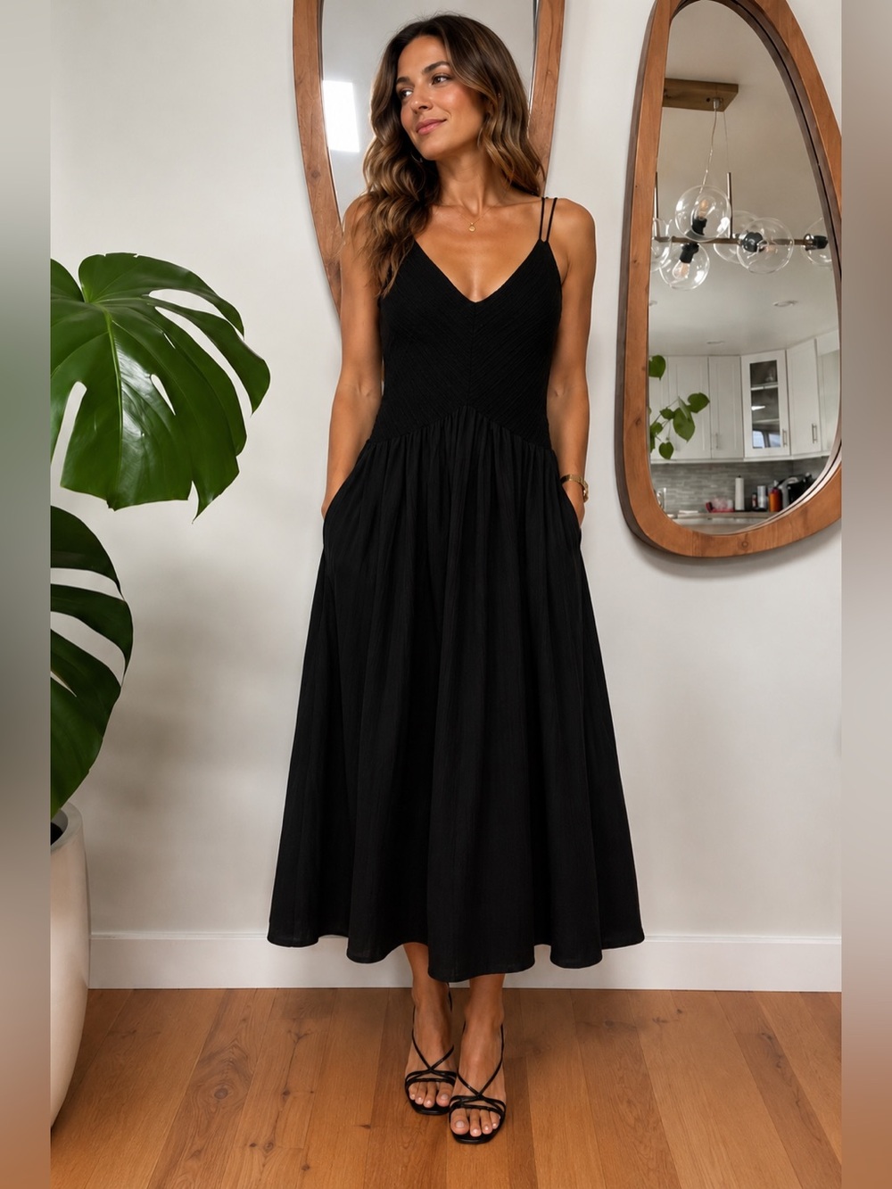 ASOS Corset style Black Dress